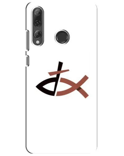 Чехол для Huawei P Smart Plus 2019 с картинкой «Рыба и крест»