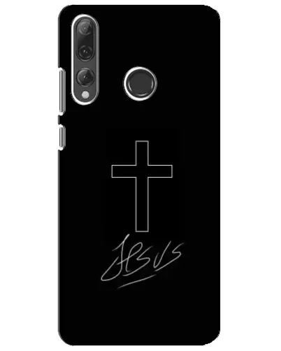 Чехол для Huawei P Smart Plus 2019 с картинкой «Графический крест Jesus» Чехол для Huawei P Smart Plus 2019 с картинкой «Графический крест Jesus»