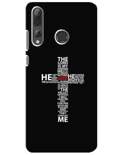 Чехол для Huawei P Smart Plus 2019 с картинкой «Текстовый крест» Чехол для Huawei P Smart Plus 2019 с картинкой «Текстовый крест»