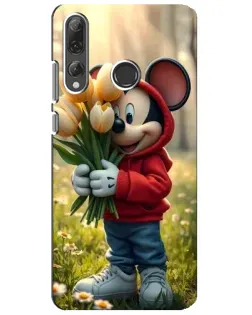 Чехол для Huawei P Smart Plus 2019 с картинкой «Микки с тюльпанами» Чехол для Huawei P Smart Plus 2019 с картинкой «Микки с тюльпанами»