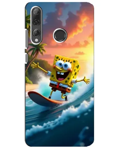 Чехол для Huawei P Smart Plus 2019 с картинкой «Губка Боб серфингист» Чехол для Huawei P Smart Plus 2019 с картинкой «Губка Боб серфингист»