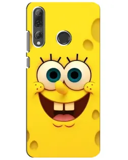 Чехол для Huawei P Smart Plus 2019 с картинкой «Губка Боб улыбка»