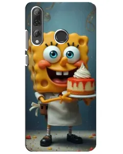 Чехол для Huawei P Smart Plus 2019 с картинкой «Повар Спанч Боб»
