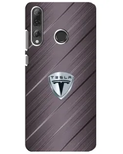 Чехол для Huawei P Smart Plus 2019 с картинкой «Металлическая текстура Tesla» Чехол для Huawei P Smart Plus 2019 с картинкой «Металлическая текстура Tesla»