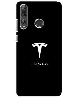 Чехол для Huawei P Smart Plus 2019 с картинкой «Tesla White Logo» Чехол для Huawei P Smart Plus 2019 с картинкой «Tesla White Logo»