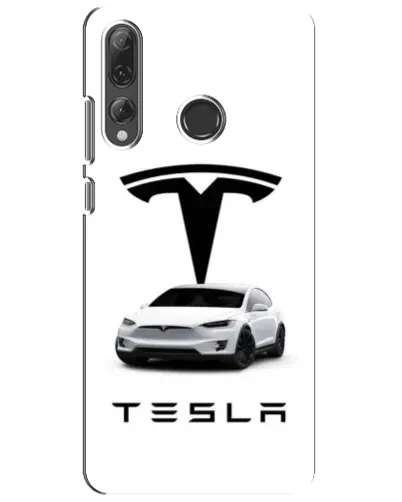 Чехол для Huawei P Smart Plus 2019 с картинкой «Tesla White Style»