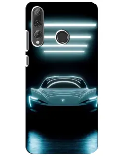 Чехол для Huawei P Smart Plus 2019 с картинкой «Tesla в неоне» Чехол для Huawei P Smart Plus 2019 с картинкой «Tesla в неоне»