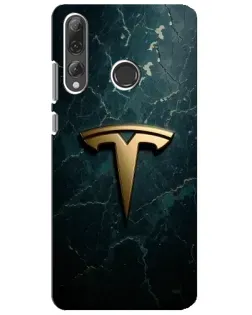 Чехол для Huawei P Smart Plus 2019 с картинкой «Мраморная Tesla Gold» Чехол для Huawei P Smart Plus 2019 с картинкой «Мраморная Tesla Gold»