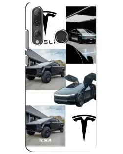 Чехол для Huawei P Smart Plus 2019 с картинкой «Коллаж Cybertruck Tesla» Чехол для Huawei P Smart Plus 2019 с картинкой «Коллаж Cybertruck Tesla»