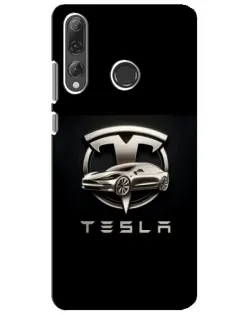 Чехол для Huawei P Smart Plus 2019 с картинкой «Tesla — серебристое авто» Чехол для Huawei P Smart Plus 2019 с картинкой «Tesla — серебристое авто»