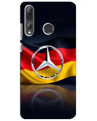 Чехол для Huawei P Smart Plus 2019 с картинкой «Mercedes — флаг Германии»