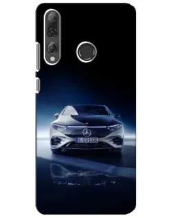 Чехол для Huawei P Smart Plus 2019 с картинкой «Ночной Mercedes EQ»