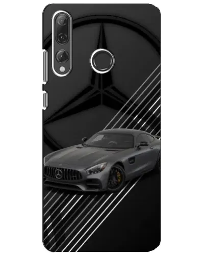 Чехол для Huawei P Smart Plus 2019 с картинкой «Mercedes AMG — графика»