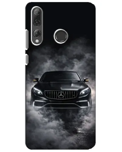 Чехол для Huawei P Smart Plus 2019 с картинкой «Mercedes в дыму»