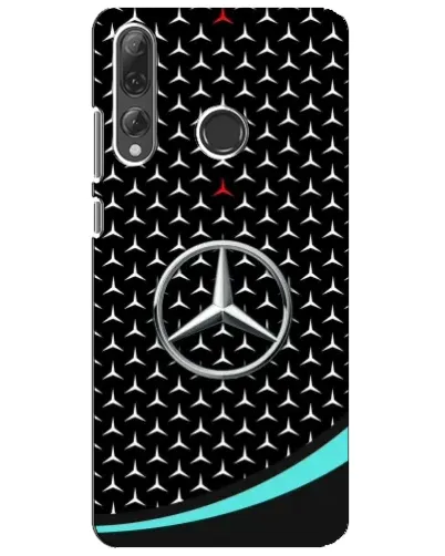 Чехол для Huawei P Smart Plus 2019 с картинкой «Mercedes — бирюзовый акцент»