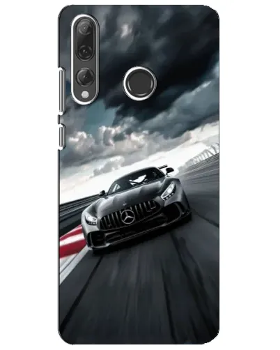 Чехол для Huawei P Smart Plus 2019 с картинкой «Гоночный Mercedes AMG»