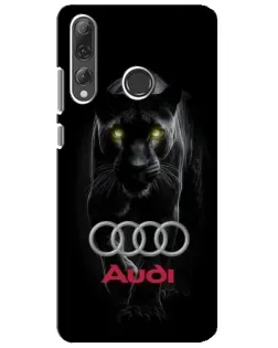 Чехол для Huawei P Smart Plus 2019 с картинкой «Пантера и Audi»
