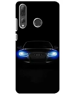 Чехол для Huawei P Smart Plus 2019 с картинкой «Audi в неоне»