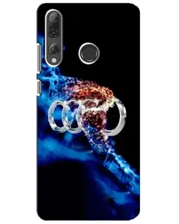 Чехол для Huawei P Smart Plus 2019 с картинкой «Энергия лого Audi»