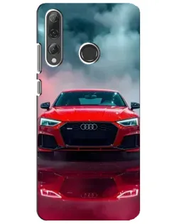 Чехол для Huawei P Smart Plus 2019 с картинкой «Audi RS — красный стиль»