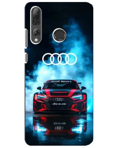 Чехол для Huawei P Smart Plus 2019 с картинкой «Audi Sport — неон»