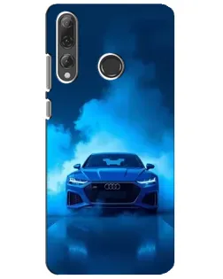 Чехол для Huawei P Smart Plus 2019 с картинкой «Audi — голубая энергия»