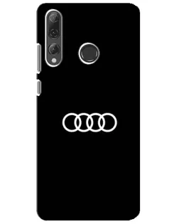 Чехол для Huawei P Smart Plus 2019 с картинкой «Audi White Logo»