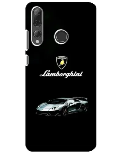 Чехол для Huawei P Smart Plus 2019 с картинкой «Логотип Lamborghini классика»