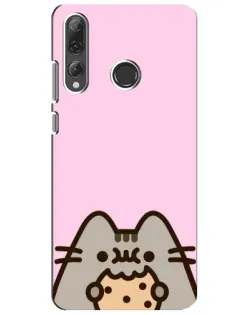 Чехол для Huawei P Smart Plus 2019 с картинкой «Pusheen и печенье»