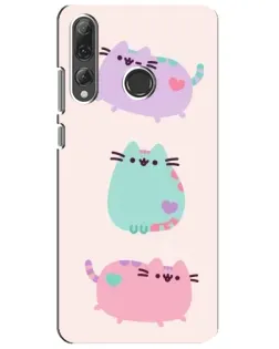 Чохол для Huawei P Smart Plus 2019 з картинкою «Pusheen тріо»