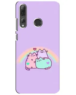 Чохол для Huawei P Smart Plus 2019 з картинкою «Веселкові Пушини»