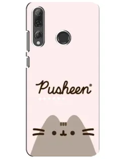 Чохол для Huawei P Smart Plus 2019 з картинкою «Pusheen логотип»