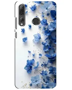 Чехол для Huawei P Smart Plus 2019 с картинкой «Голубой цветочный каскад» Чехол для Huawei P Smart Plus 2019 с картинкой «Голубой цветочный каскад»