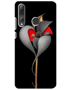 Чехол для Huawei P Smart Plus 2019 с картинкой «Серебряный фантазийный цветок» Чехол для Huawei P Smart Plus 2019 с картинкой «Серебряный фантазийный цветок»