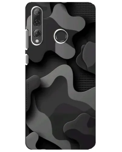 Чохол для Huawei P Smart Plus 2019 з картинкою «Темний абстрактний камуфляж»
