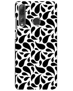 Чохол для Huawei P Smart Plus 2019 з картинкою «Контрастні чорні краплі»