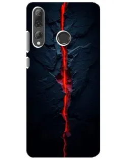 Чохол для Huawei P Smart Plus 2019 з картинкою «Червона лавова тріщина»