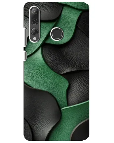 Чохол для Huawei P Smart Plus 2019 з картинкою «Зелені шкіряні хвилі»