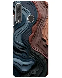 Чохол для Huawei P Smart Plus 2019 з картинкою «Кольорові хвилі каньйону»
