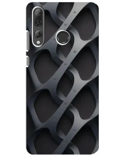 Чохол для Huawei P Smart Plus 2019 з картинкою «Об'ємне сіре плетіння»