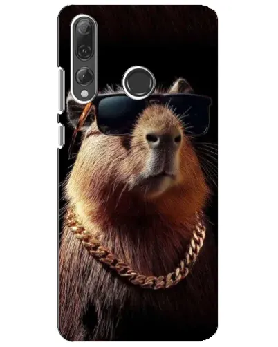 Чехол для Huawei P Smart Plus 2019 с картинкой «Капибара золотая цепь» Чехол для Huawei P Smart Plus 2019 с картинкой «Капибара золотая цепь»