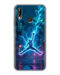 Чехол для Huawei P Smart Plus (Nova 3i, INE-LX1) с картинкой «Jordan Gold Jumpman»