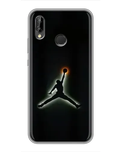 Чехол для Huawei P Smart Plus (Nova 3i, INE-LX1) с картинкой «Jordan Gradient Logo»