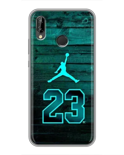 Чехол для Huawei P Smart Plus (Nova 3i, INE-LX1) с картинкой «Jordan Cyan 23»