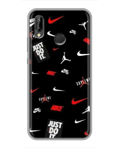 Чехол для Huawei P Smart Plus (Nova 3i, INE-LX1) с картинкой «Nike Mix Pattern»