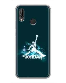 Чехол для Huawei P Smart Plus (Nova 3i, INE-LX1) с картинкой «Jordan Blue Fire»