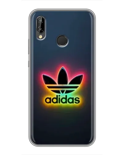 Чехол для Huawei P Smart Plus (Nova 3i, INE-LX1) с картинкой «Неоновый Adidas»