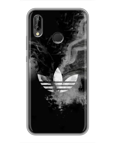 Чехол для Huawei P Smart Plus (Nova 3i, INE-LX1) с картинкой «Абстрактный дым Adidas»
