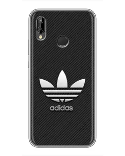 Чехол для Huawei P Smart Plus (Nova 3i, INE-LX1) с картинкой «Adidas Карбоновая текстура»