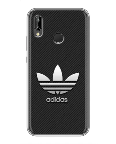 Чехол для Huawei P Smart Plus (Nova 3i, INE-LX1) с картинкой «Adidas Карбоновая текстура»